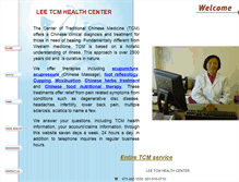 Tablet Screenshot of leetcmhealthcenter.com